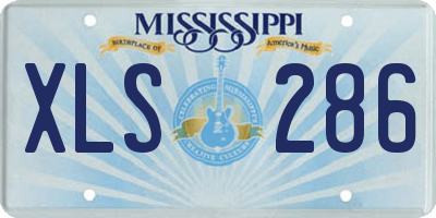 MS license plate XLS286