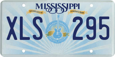 MS license plate XLS295