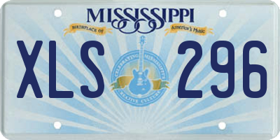 MS license plate XLS296