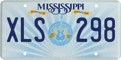 MS license plate XLS298