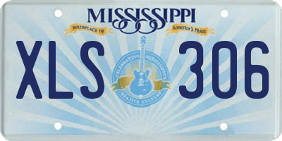 MS license plate XLS306