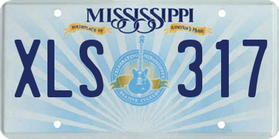 MS license plate XLS317