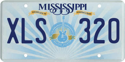 MS license plate XLS320