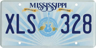 MS license plate XLS328