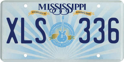 MS license plate XLS336