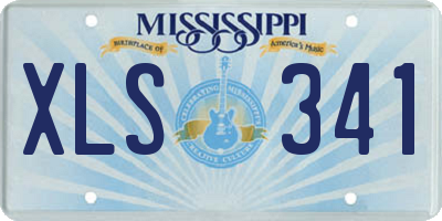 MS license plate XLS341