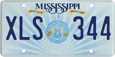 MS license plate XLS344