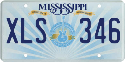 MS license plate XLS346