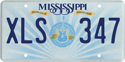 MS license plate XLS347
