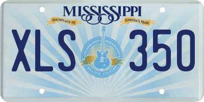 MS license plate XLS350