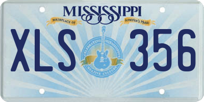 MS license plate XLS356