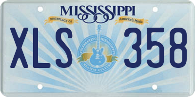 MS license plate XLS358