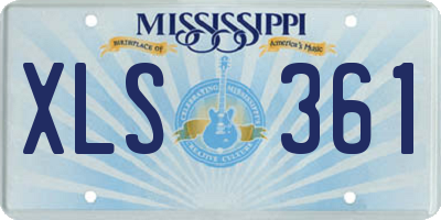 MS license plate XLS361