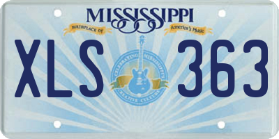 MS license plate XLS363
