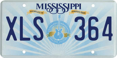 MS license plate XLS364