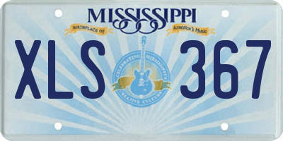 MS license plate XLS367