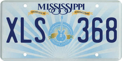 MS license plate XLS368