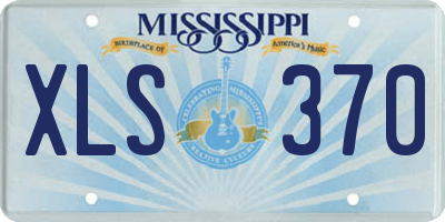 MS license plate XLS370