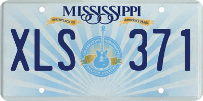 MS license plate XLS371