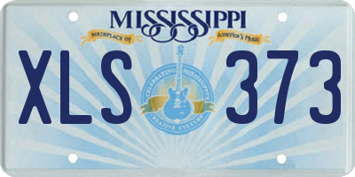 MS license plate XLS373