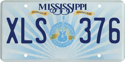 MS license plate XLS376