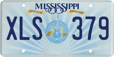 MS license plate XLS379