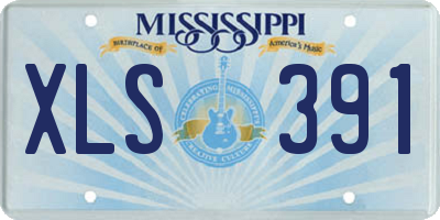 MS license plate XLS391