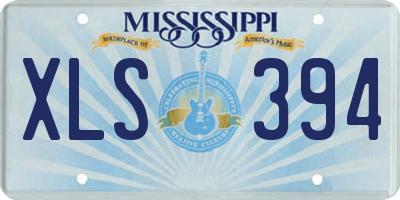 MS license plate XLS394