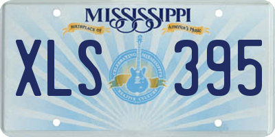 MS license plate XLS395