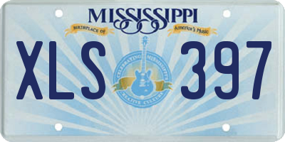 MS license plate XLS397
