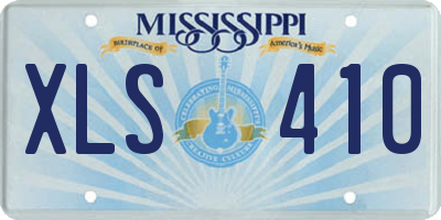 MS license plate XLS410