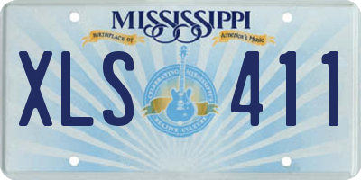 MS license plate XLS411