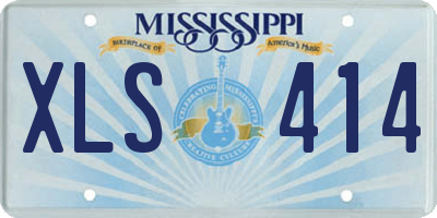MS license plate XLS414