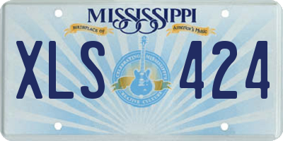 MS license plate XLS424