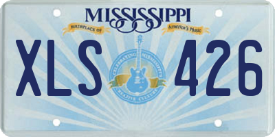 MS license plate XLS426