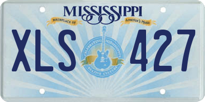 MS license plate XLS427