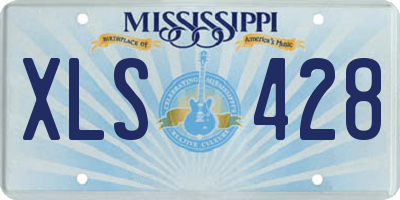 MS license plate XLS428