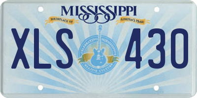 MS license plate XLS430