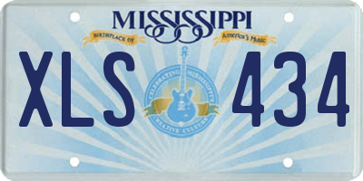 MS license plate XLS434