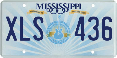 MS license plate XLS436