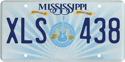 MS license plate XLS438