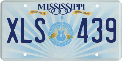 MS license plate XLS439
