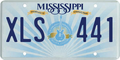 MS license plate XLS441
