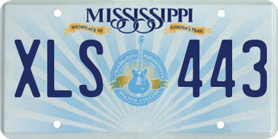 MS license plate XLS443