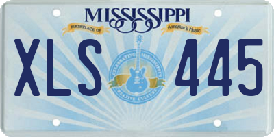 MS license plate XLS445
