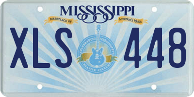 MS license plate XLS448