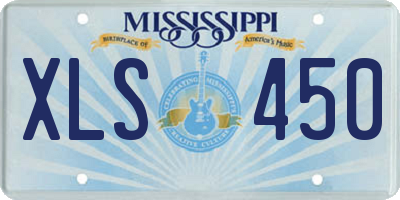 MS license plate XLS450