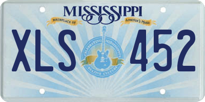 MS license plate XLS452