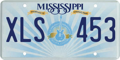 MS license plate XLS453