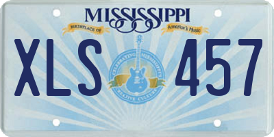 MS license plate XLS457